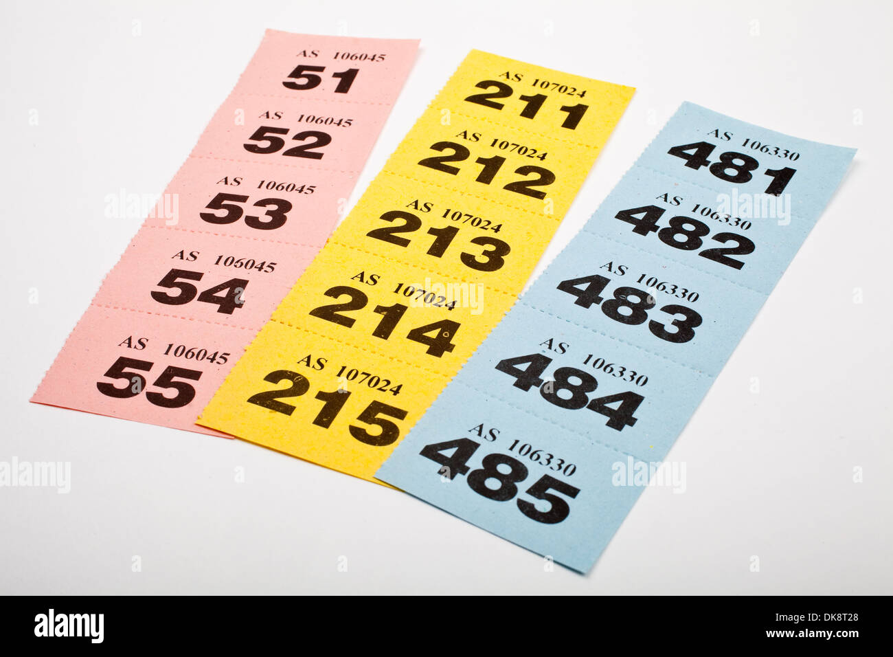 three-strips-of-raffle-tickets-stock-photo-alamy