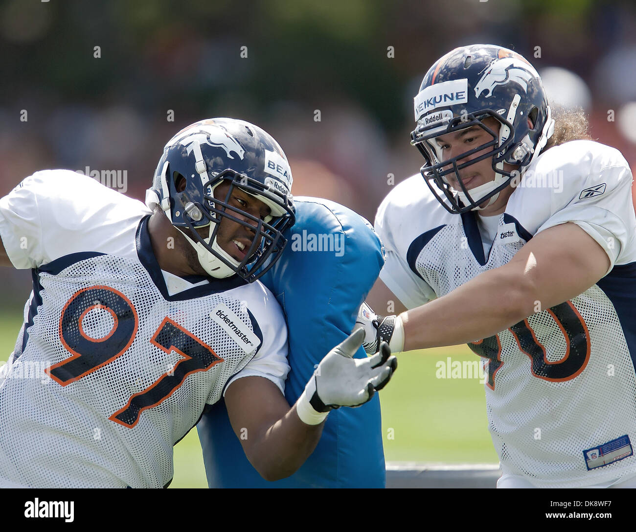 Jeremy Beale July 31, 2011 - Centennial, Colorado, U.S. - DE JEREMY BEAL, left, runs ...
