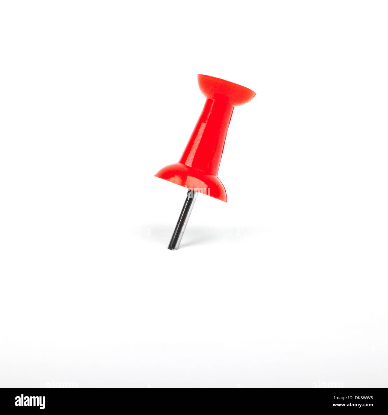 Solid Red Map Pin Red Map Pin on a white background Stock Photo - Alamy