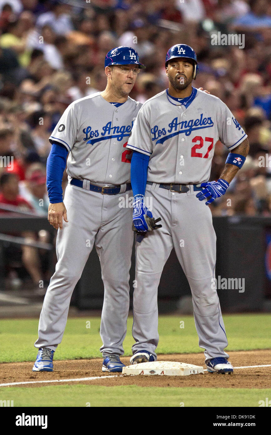 Arizona diamondbacks first base coach hires stock photography and