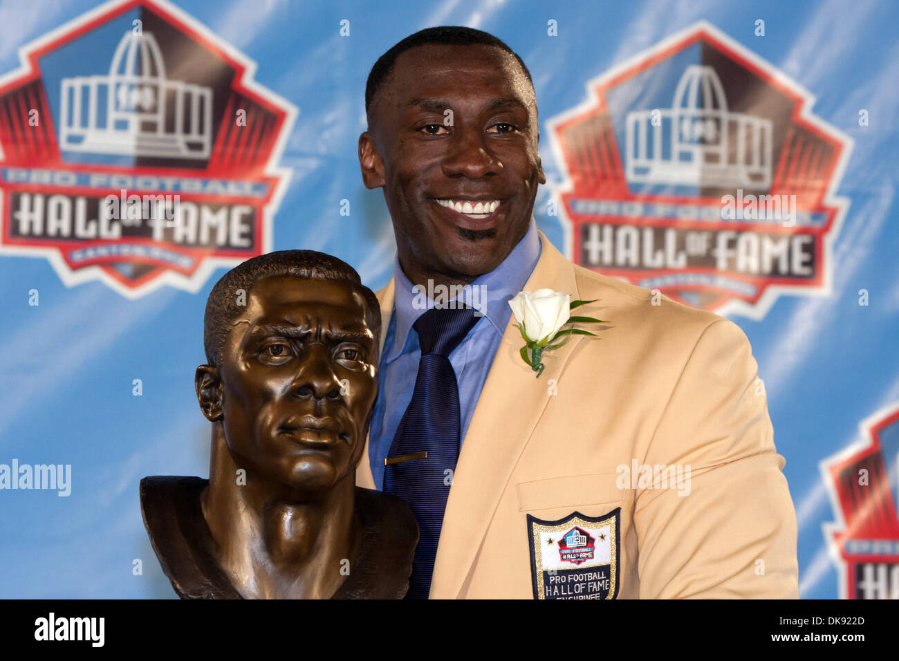 Aug. 6, 2011 Canton, Ohio, U.S Shannon Sharpe poses for