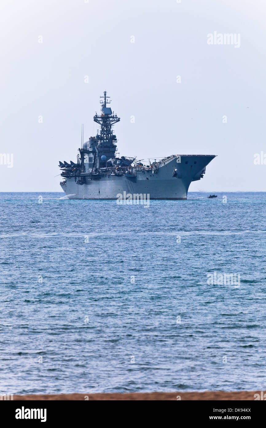 Aircraft Carrier Principe De Asturias Taking Part In An Exhibition On 