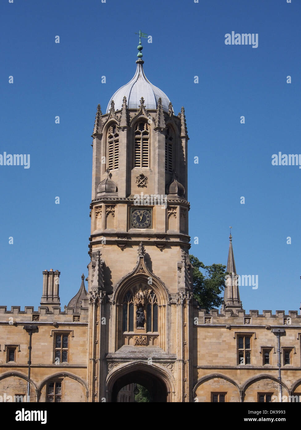 Oxford University Christ Church College Tom Tower Stock Photo