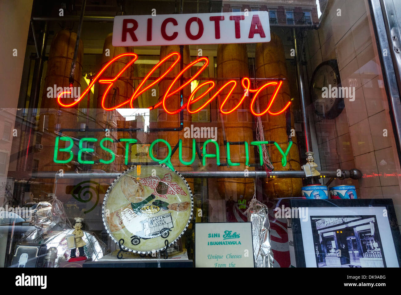 Alleva cheese store in Little Italy in NYC Stock Photo