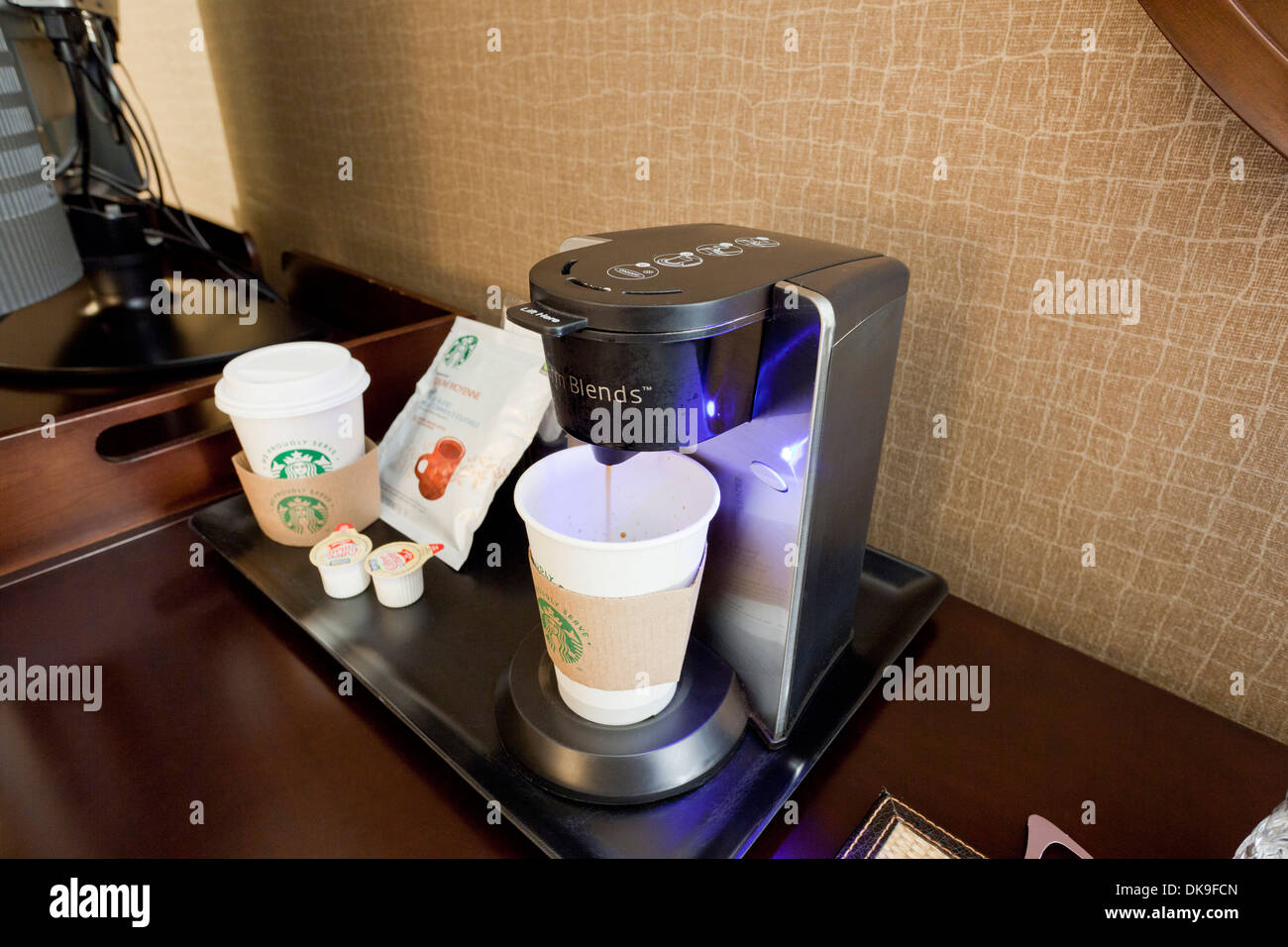 Hotel coffee maker Stock Photo Alamy