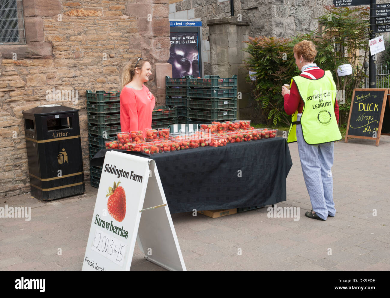 Ox Roast Festival in Ledbury High Street Stock Photo Alamy