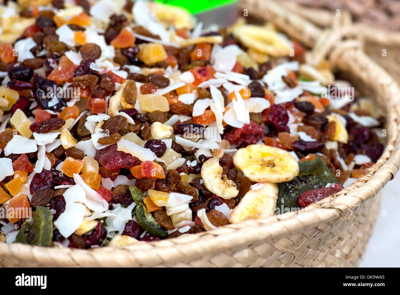 Dried Fruits On The Spanish Market Stock Photo Alamy