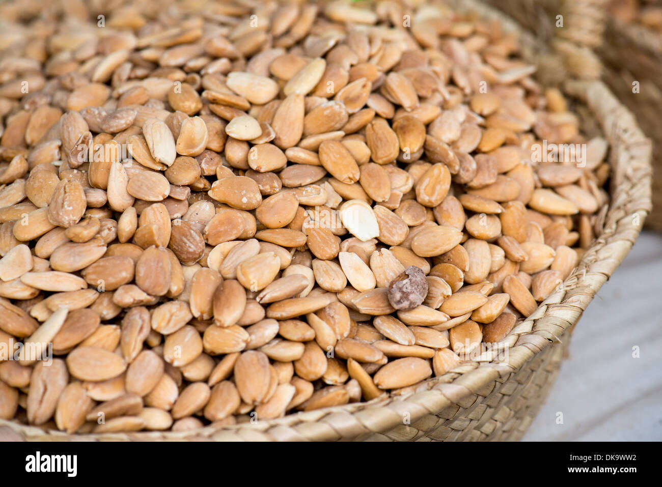 Peeled, Salted and Roasted Almonds On The Spanish Market Stock Photo Alamy