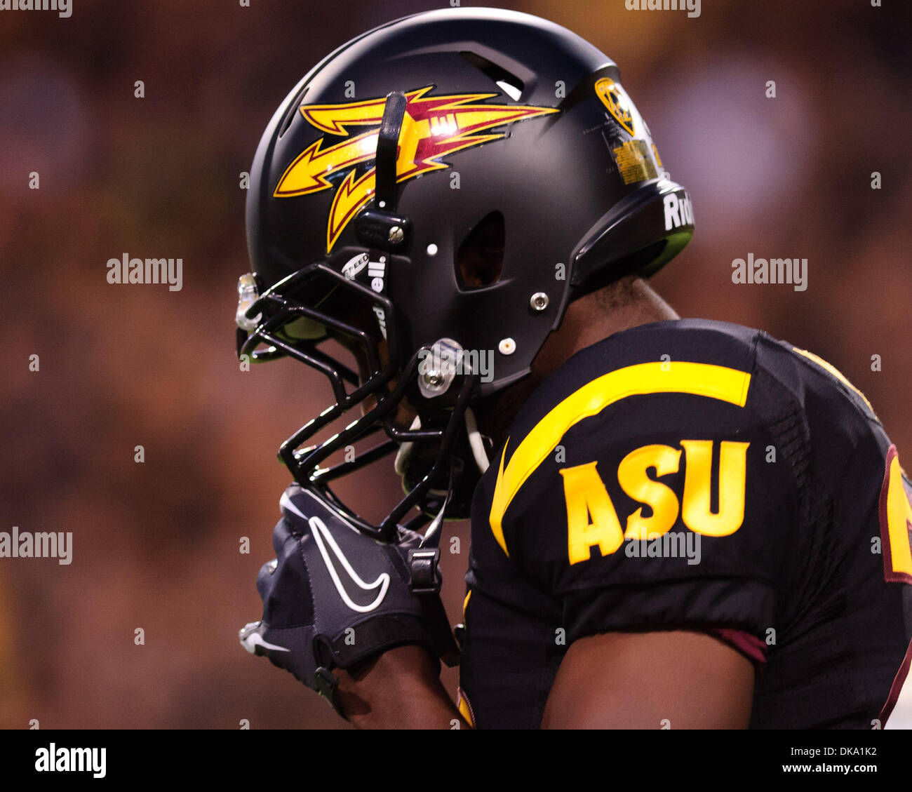 September 9, 2011: The Arizona State Blackout uniform before an