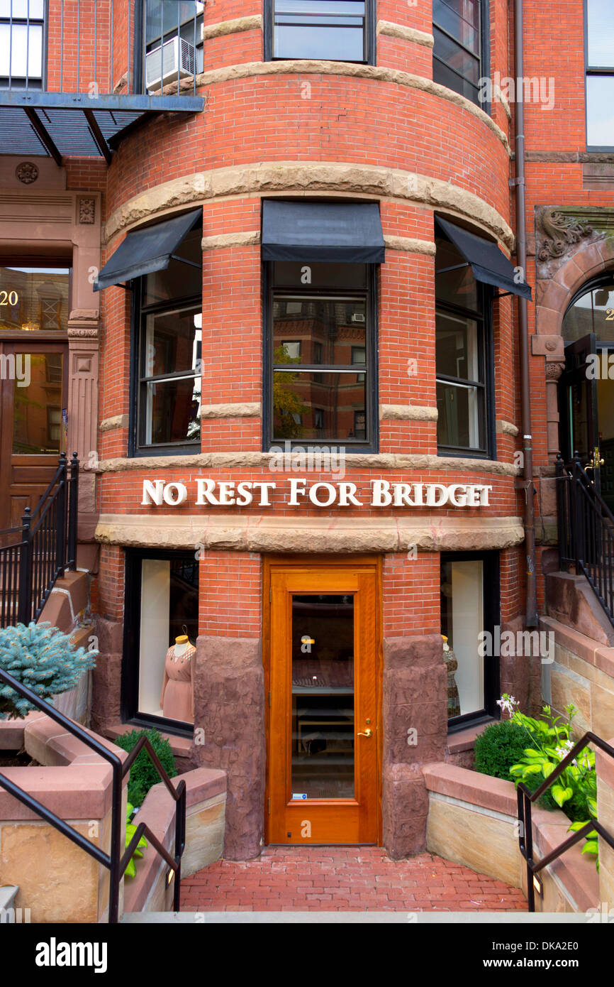 No Rest For Bridget store on Newbury Street, Boston, Massachusetts