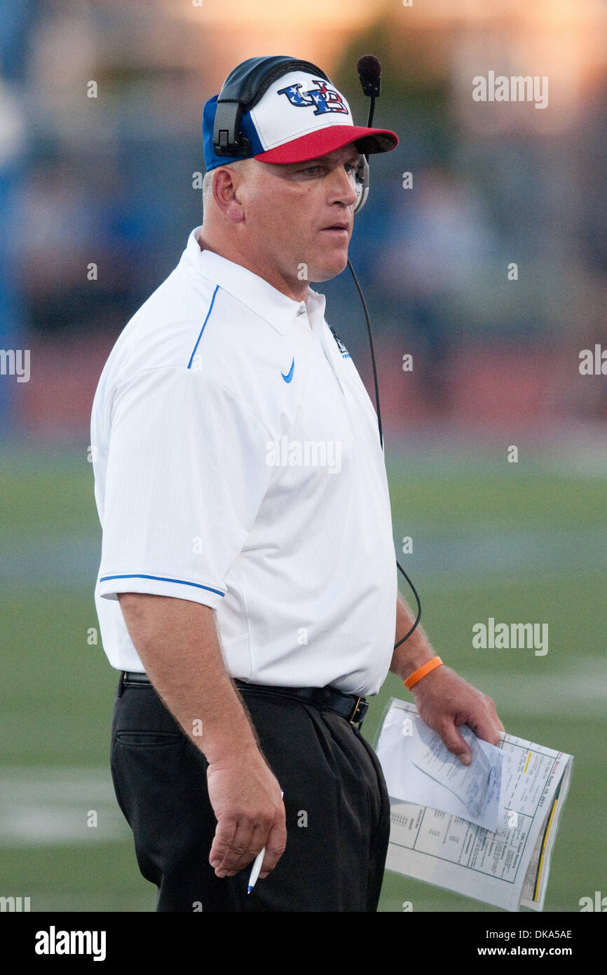 Sept. 10, 2011 - Buffalo, New York,  - Buffalo Bulls head coach Jeff  Quinn on the sidelines during a game against the Stony Brook Seawolves.  Buffalo won the game 35-7. (Credit