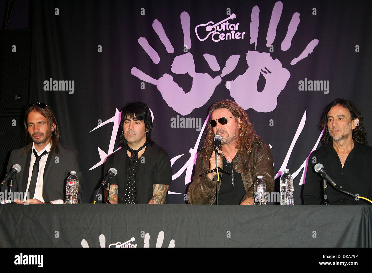 Fher Olvera Multi-Platinum and Grammy Winning Mexican Rock band 'Mana' are  inducted into Guitar Center's Historic RockWalk at Stock Photo - Alamy