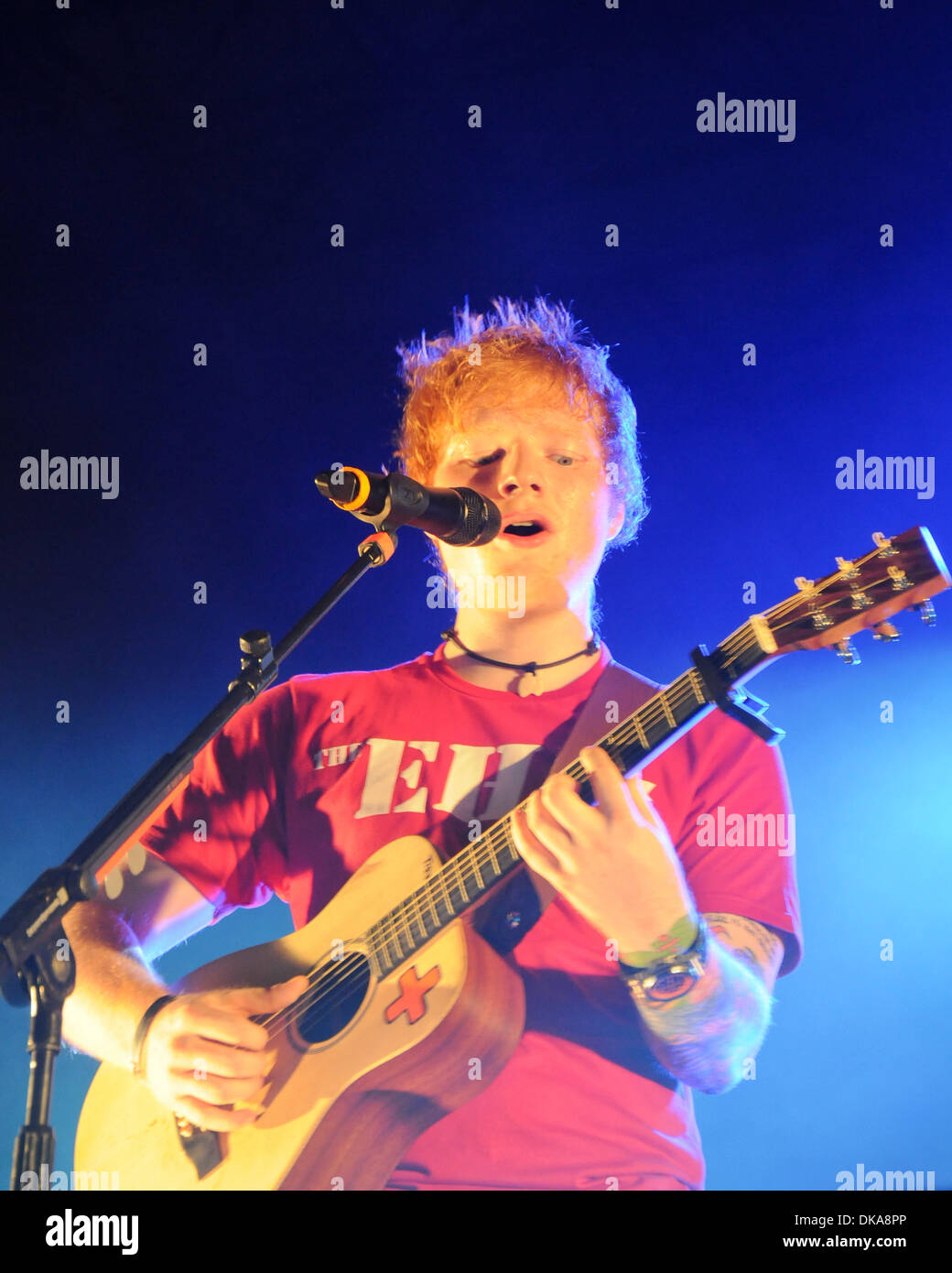 Ed Sheeran performing live at Echo Beach during his North American Tour  Toronto, Canada - 17.09.12 Stock Photo - Alamy
