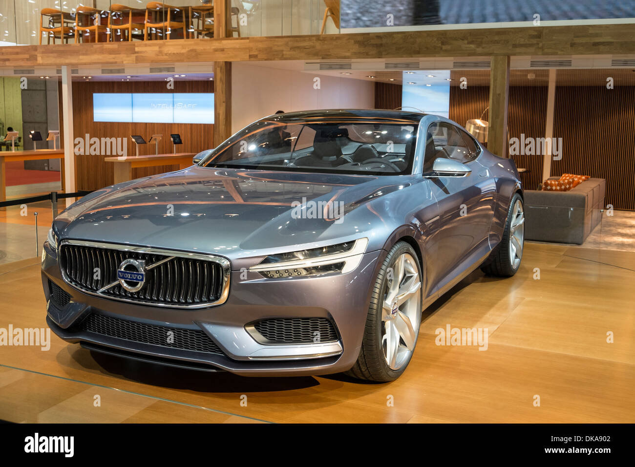 Volvo Concept Coupe plug-in hybrid at Tokyo Motor Show 2013 in Japan Stock Photo