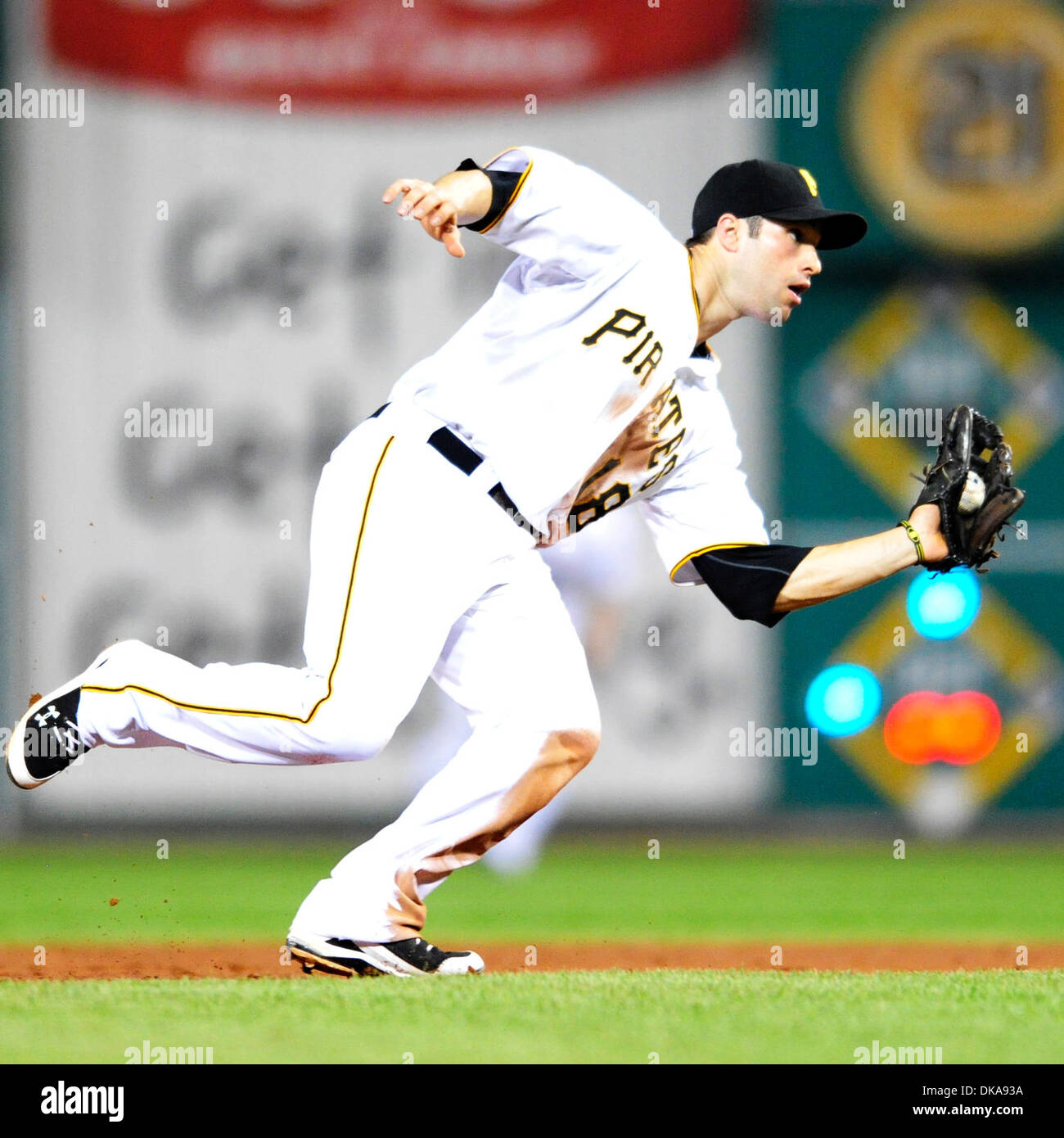 Pittsburgh Pirates starting pitcher A.J. Burnett (34) throws in the first  inning against the Cincinnati Reds at PNC Park in Pittsburgh, on June 25,  2015. Photo by Archie Carpenter/UPI Stock Photo - Alamy