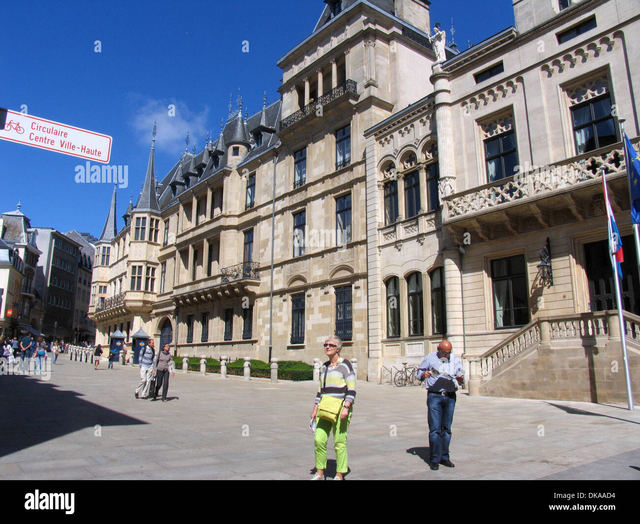 The Palais Grand Ducal is located at the historic part of Luxembourg-city. This place is listed as a historical monument in the luxembourg guide of 2013. Photo: Klaus Nowottnick Date: September 2, 2013 Stock Photo