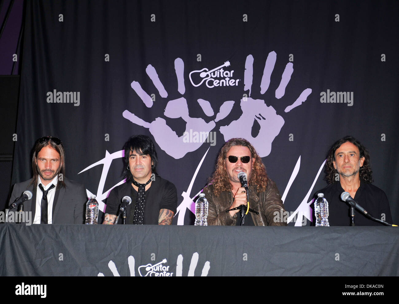 Fher Olvera Multi-Platinum and Grammy Winning Mexican Rock band 'Mana' are  inducted into Guitar Center's Historic RockWalk at Stock Photo - Alamy