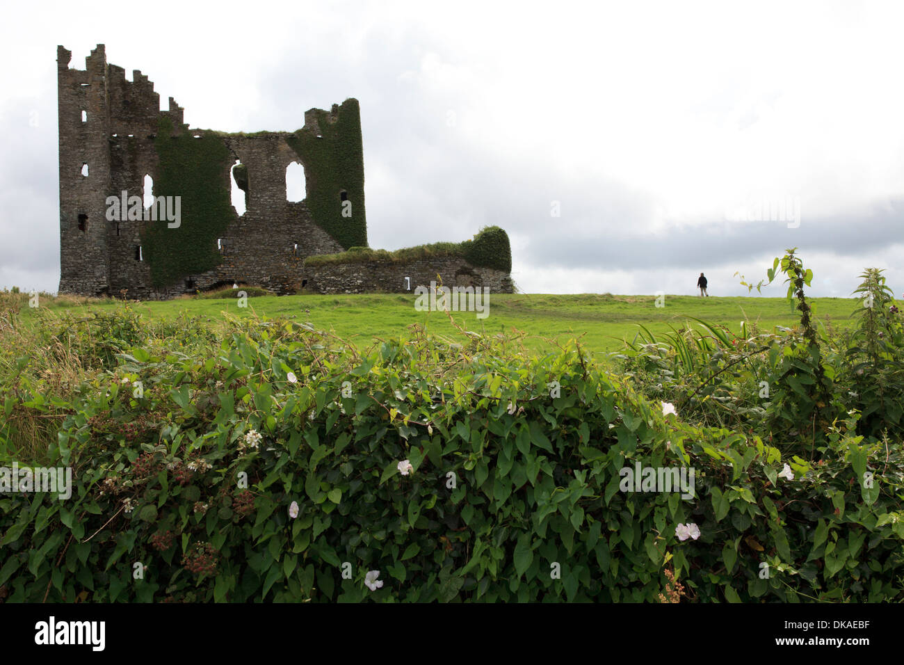 Ballycarbery Castle, Cahersiveen, County Kerry, Ireland Stock Photo