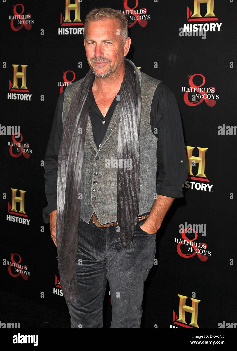 Kevin Costner HISTORY hosts a Pre-Emmy party at Soho House in celebration of sixteen Hatfields & McCoys Emmy nominations Los Stock Photo