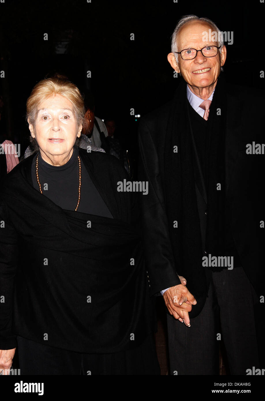 Marilyn Bergman and Alan Bergman attending Memorial to honor Marvin