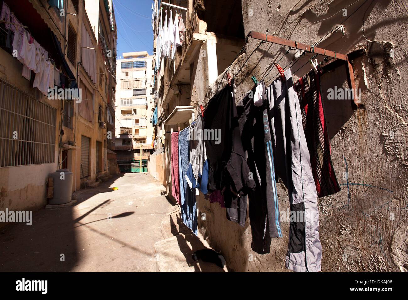 Beirut is the capital and largest city of Lebanon. As there has been no recent population census, the exact population is unknown; estimates in 2007 ranged from slightly more than 1 million to slightly less than 2 million. Located on a peninsula at the m Stock Photo