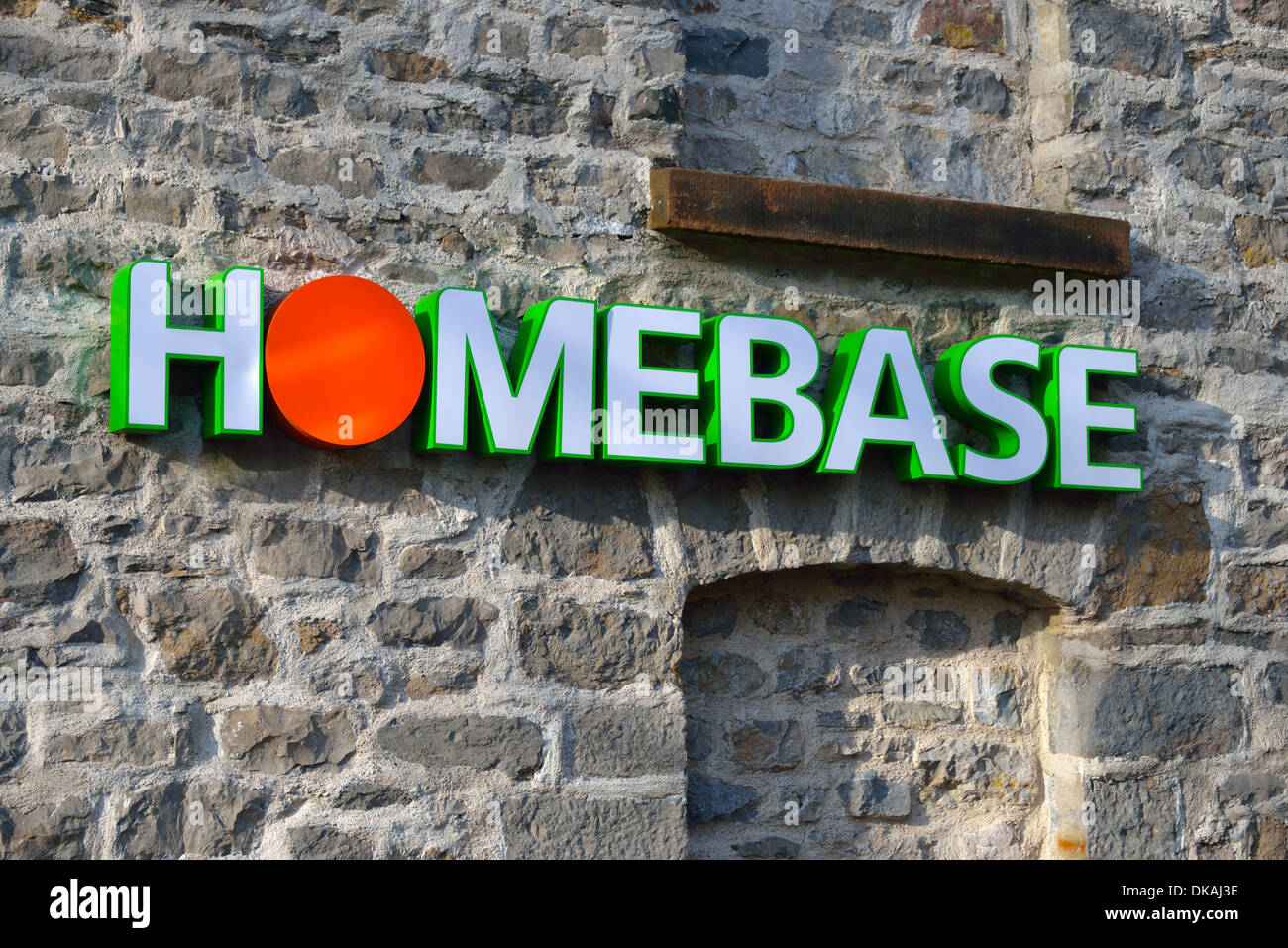 HOMEBASE logo. Beezon Road, Kendal, Cumbria, England, United Kingdom
