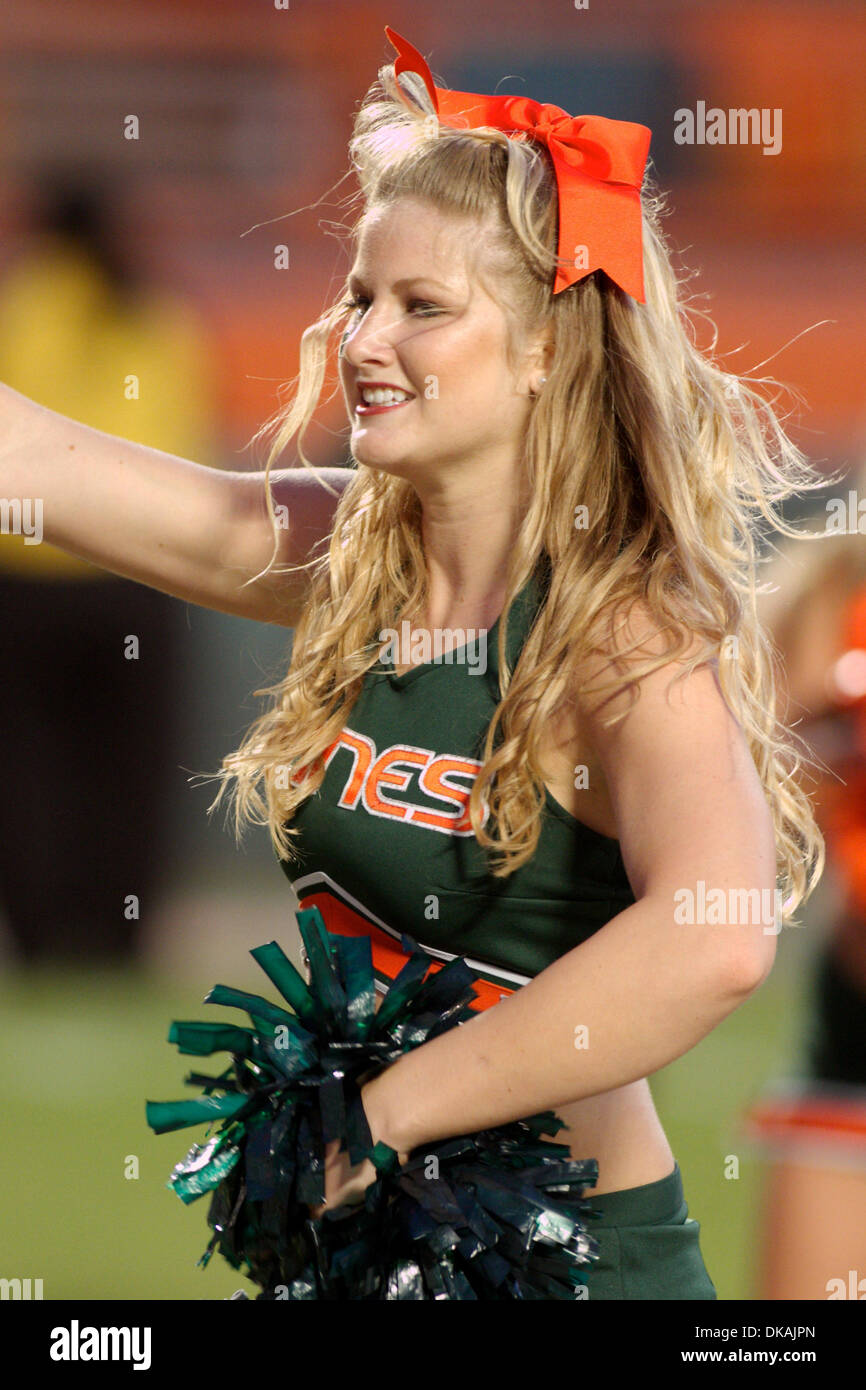 Sept. 17, 2011 - Miami, Florida, U.S - Miami Hurricanes cheerleader ...