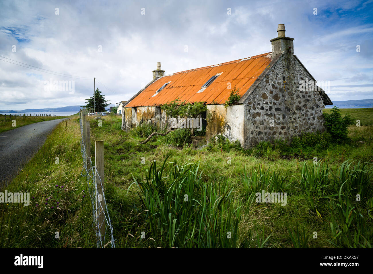 A casualty of time an abandoned old Scottish croft cottage on Skye