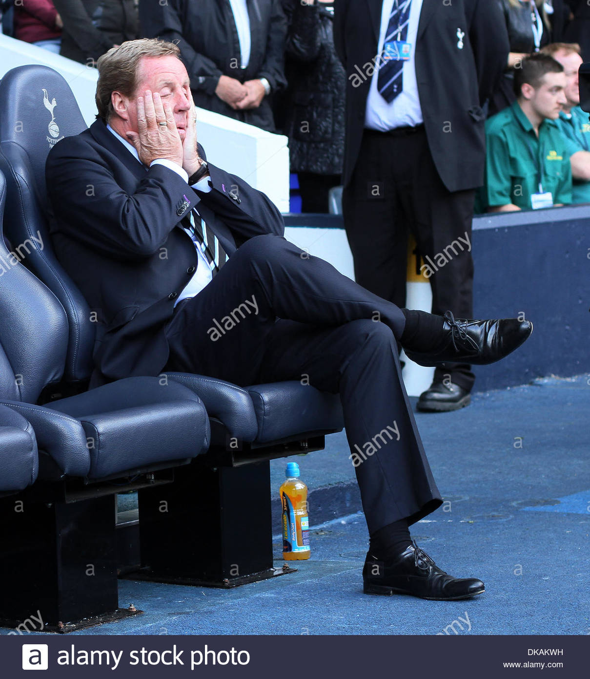 Tottenhams Harry Redknapp Looks On Barclays Premier Stock