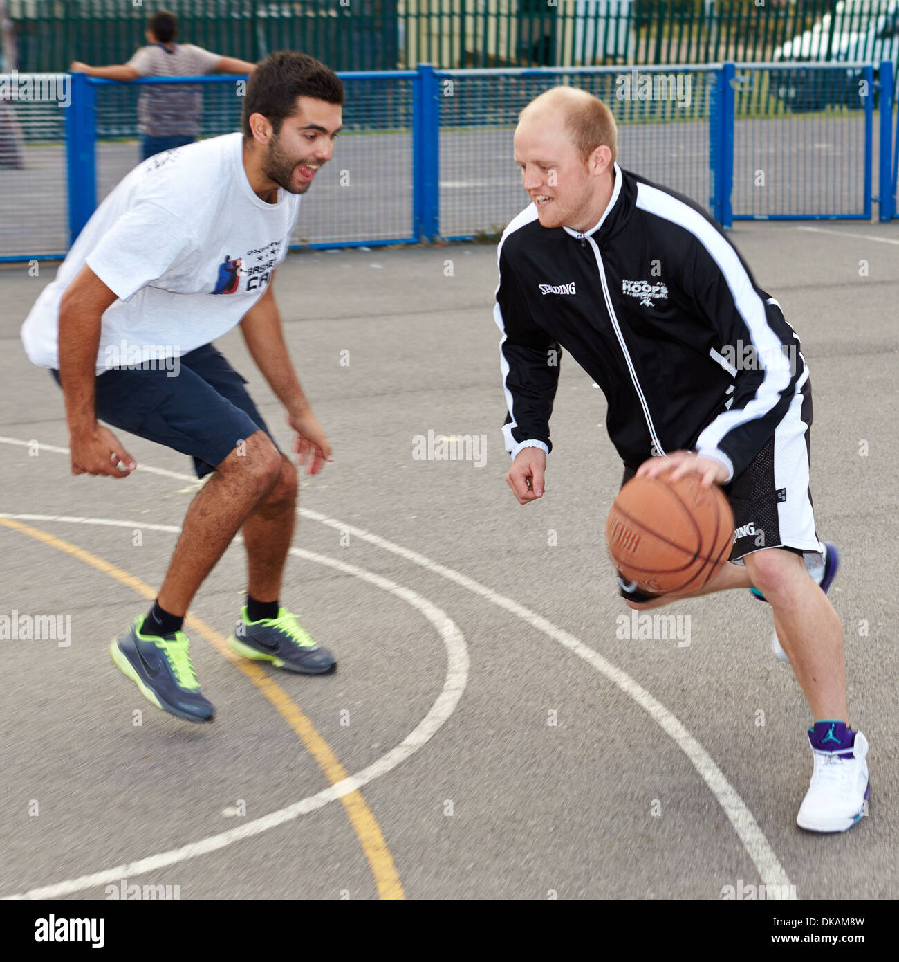 Two basketball players Stock Photo - Alamy