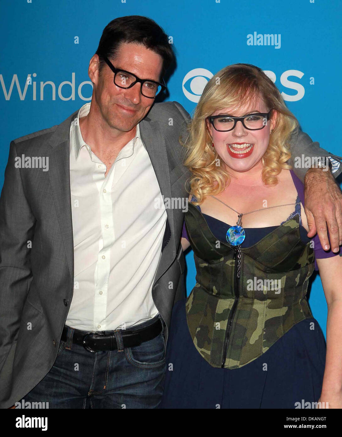 Kirsten Vangsness Thomas Gibson CBS 2012 Fall Premiere Party held at  Greystone Manor West Hollywood California - 18.09.12 Stock Photo - Alamy