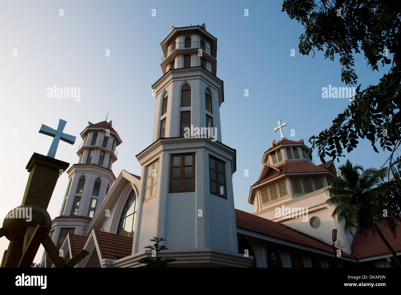 Infant Jesus Cathedral. Kollam. Kerala, India Stock Photo