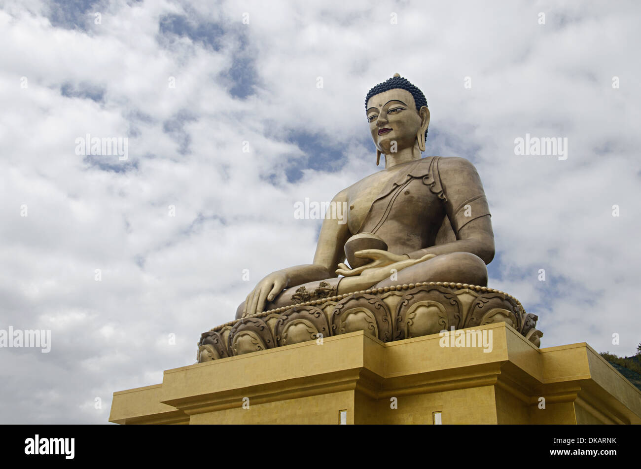 Giant Buddha Dordenma statue. Shakyamuni Buddha statue under