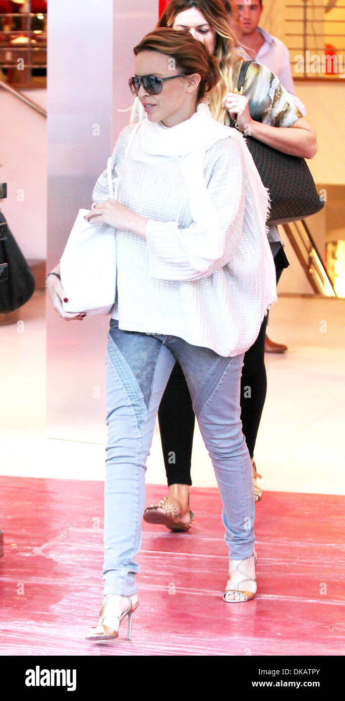 Kylie Minogue leaving the 'Moving Picture Company' building in Soho