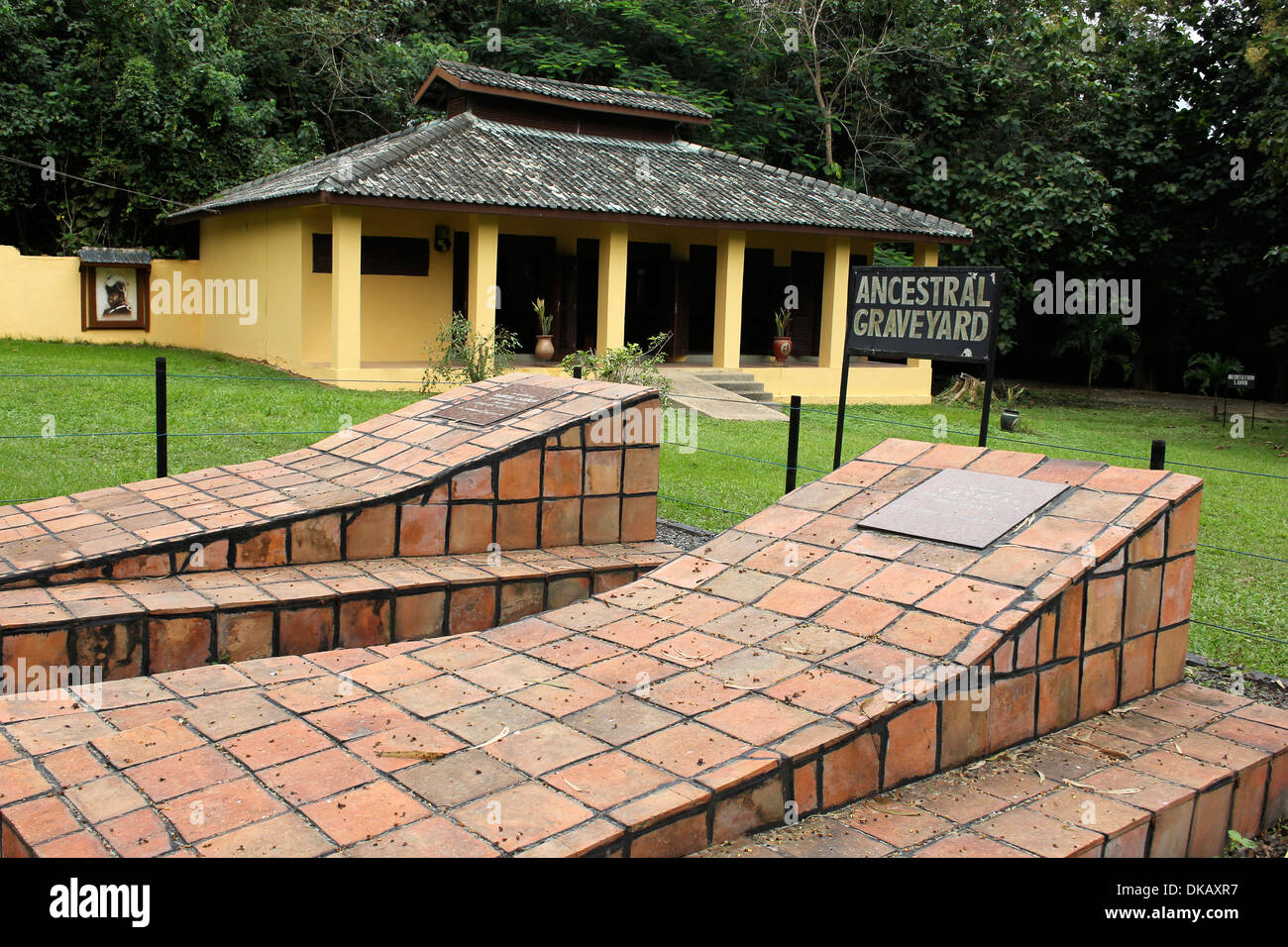 Ancestral Graveyard, Assin Manso, Ghana Stock Photo