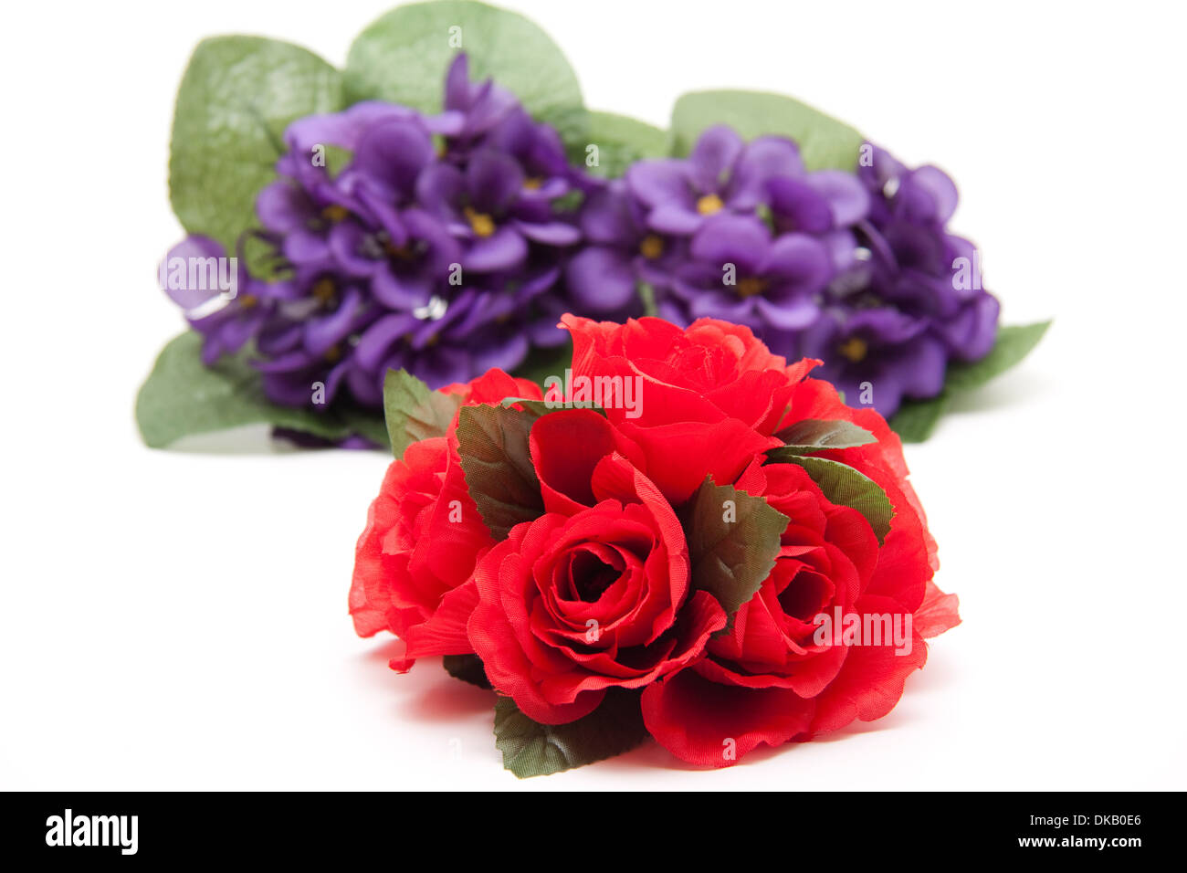 Roses and violets Stock Photo - Alamy
