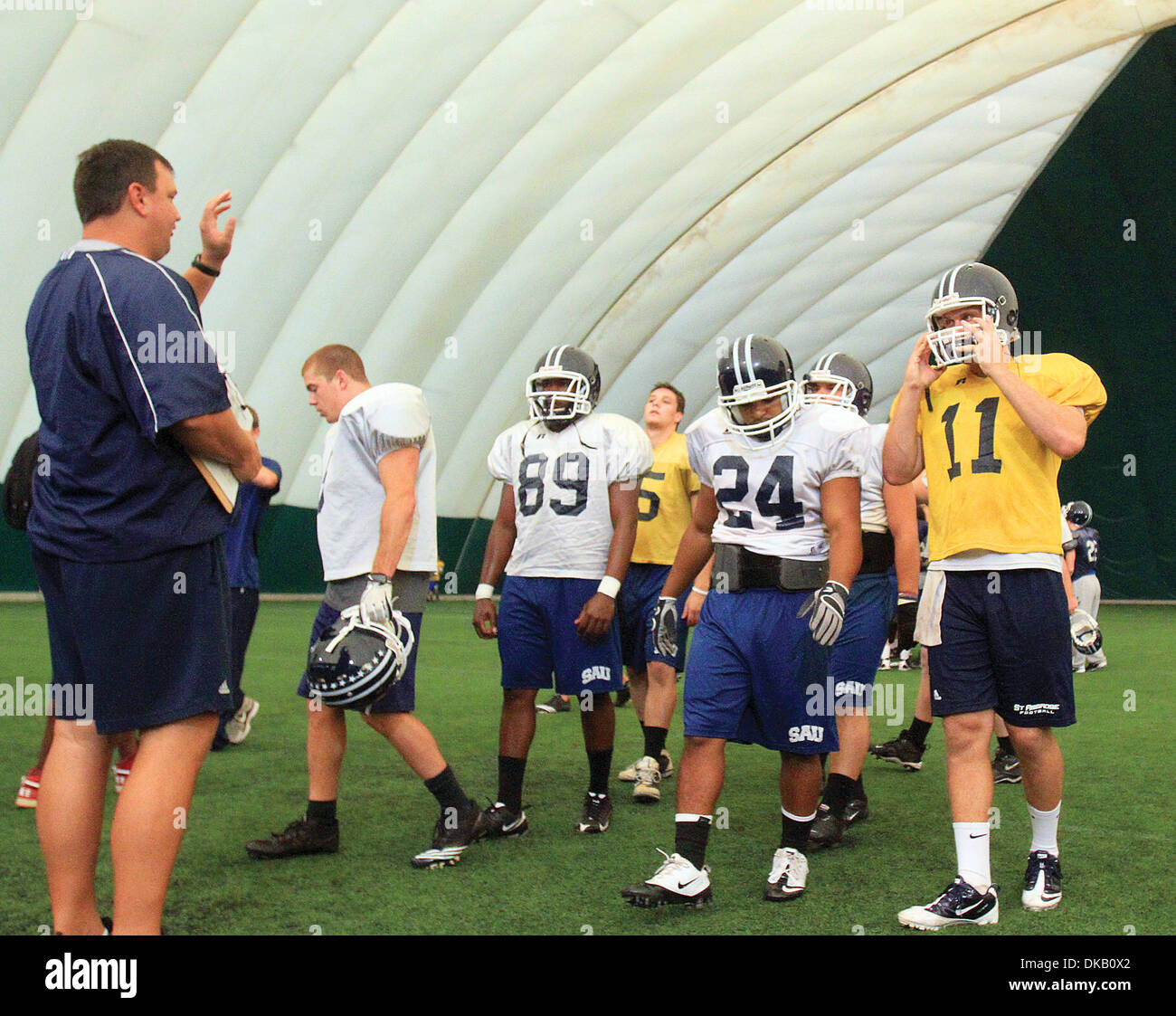 Sept. 21, 2011 - Davenport, Iowa, U.S. - The St. Ambrose football team ...