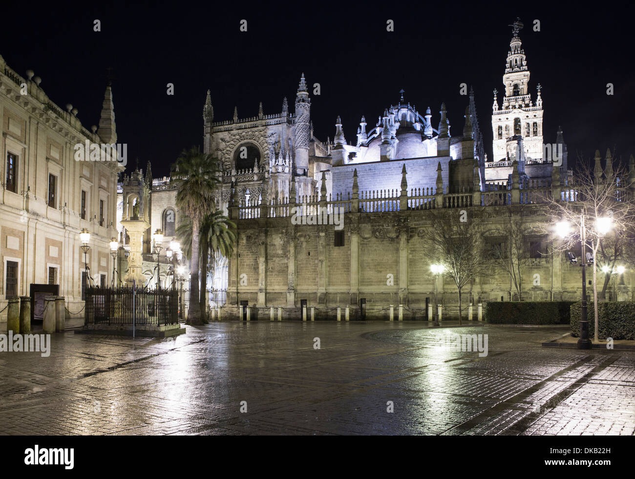 Seville night view hi-res stock photography and images - Alamy