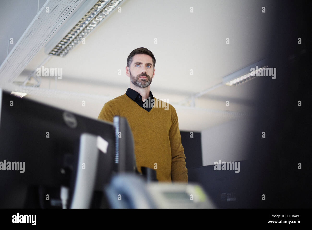 Casual businessman in office Stock Photo