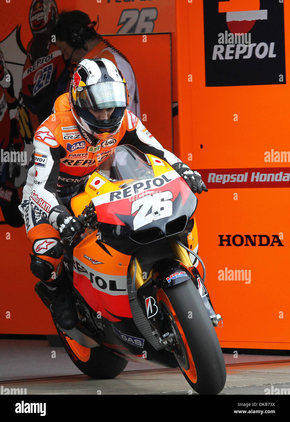 Oct. 1, 2011 - Motegi, Japan - DANI PEDROSA of Spain and Repsol