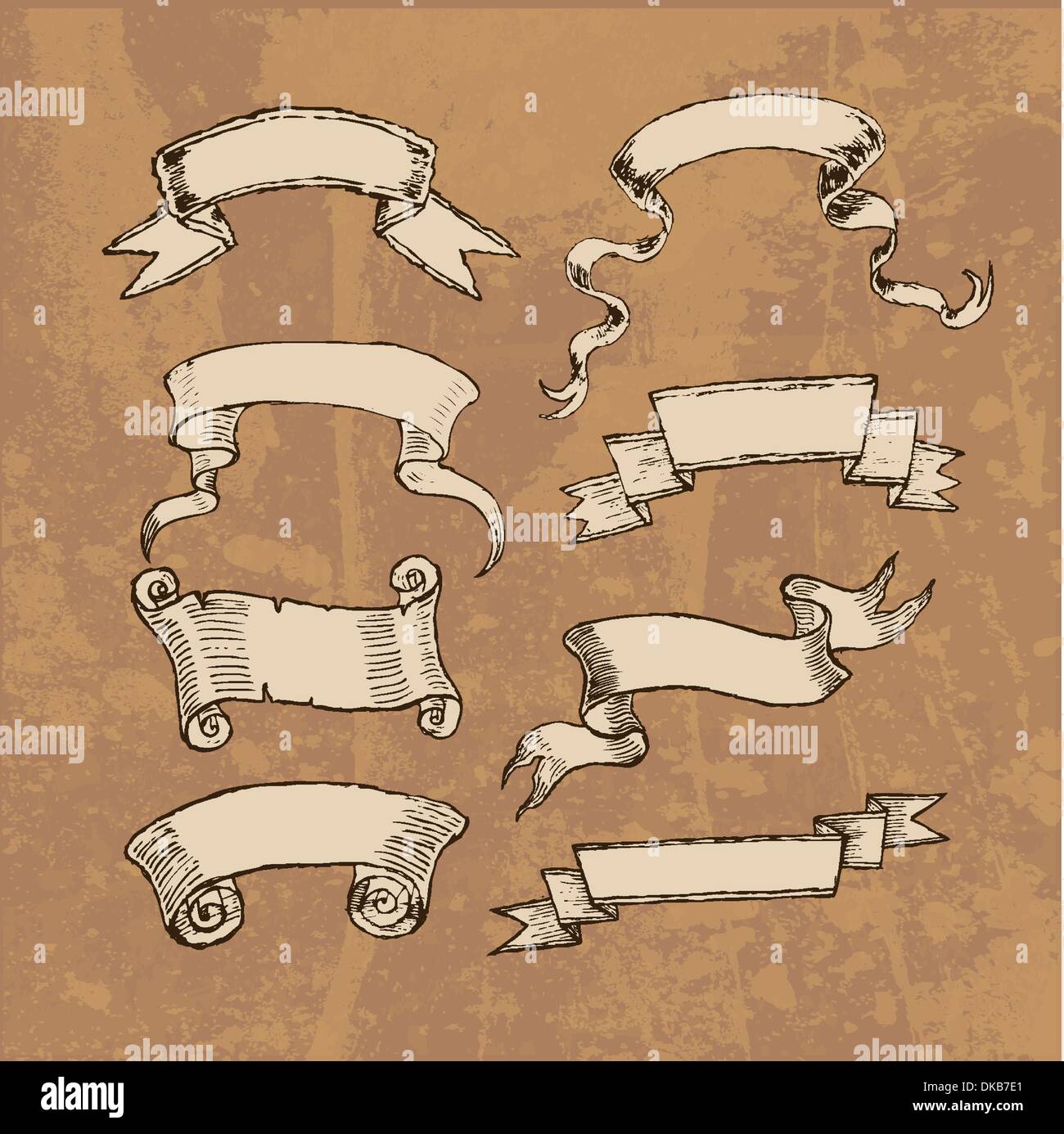 decorative vintage ribbons Stock Vector Image & Art Alamy