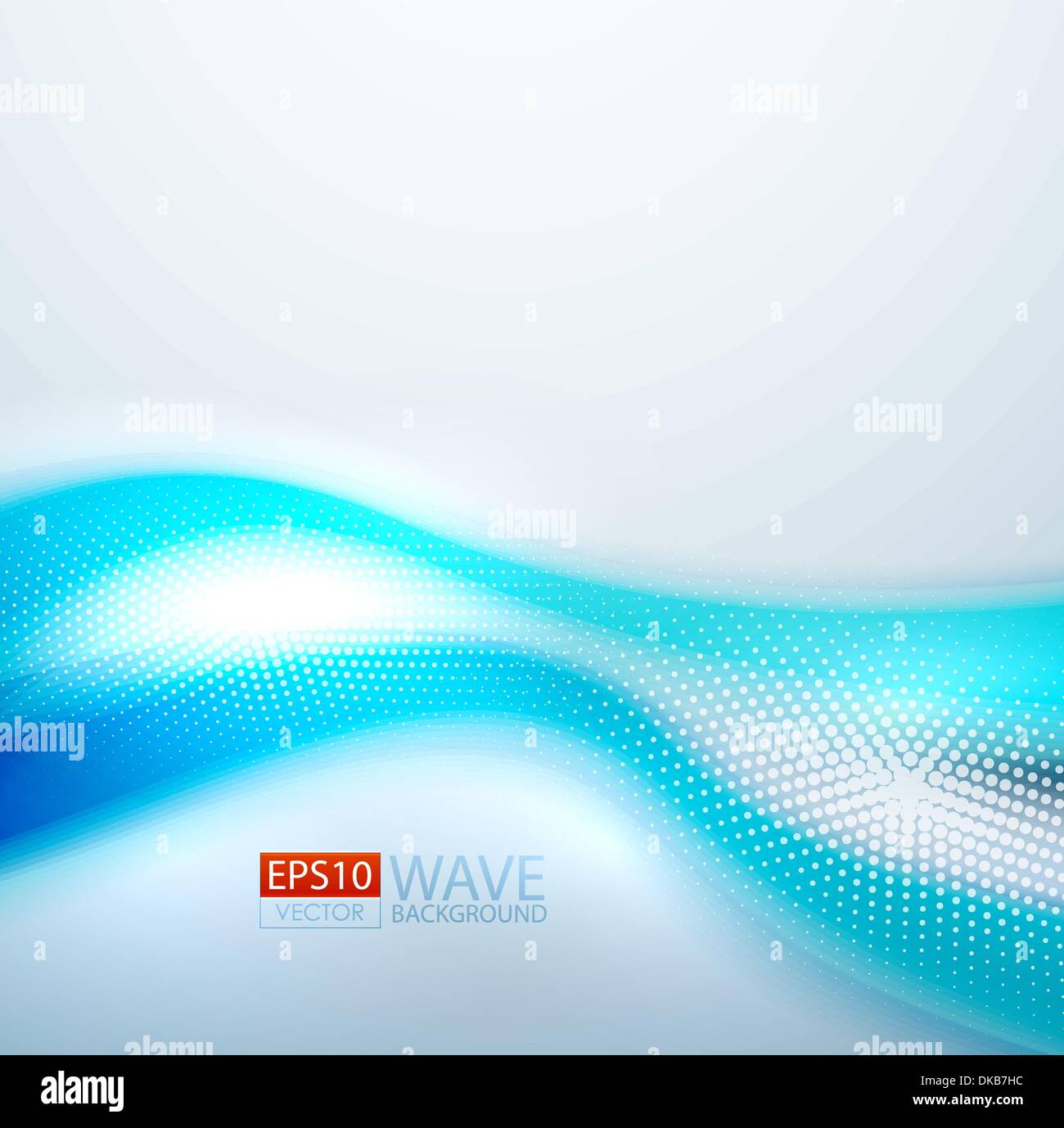 Vector smooth blue wave abstract background Stock Vector Image & Art