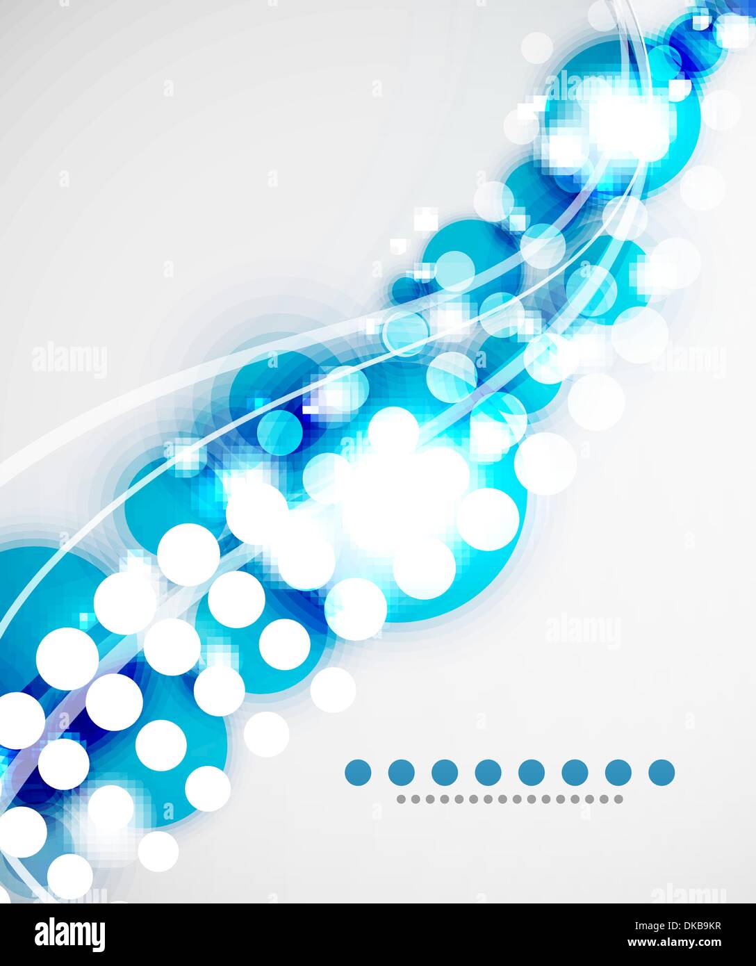 Abstract vector backround with blurred circles and shiny effects Stock Vector