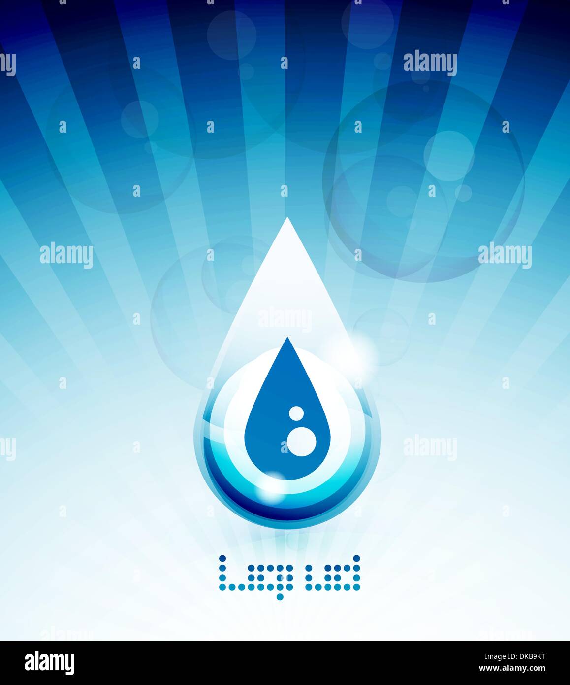 Liquid vector blue background with sample text Stock Vector Image & Art ...