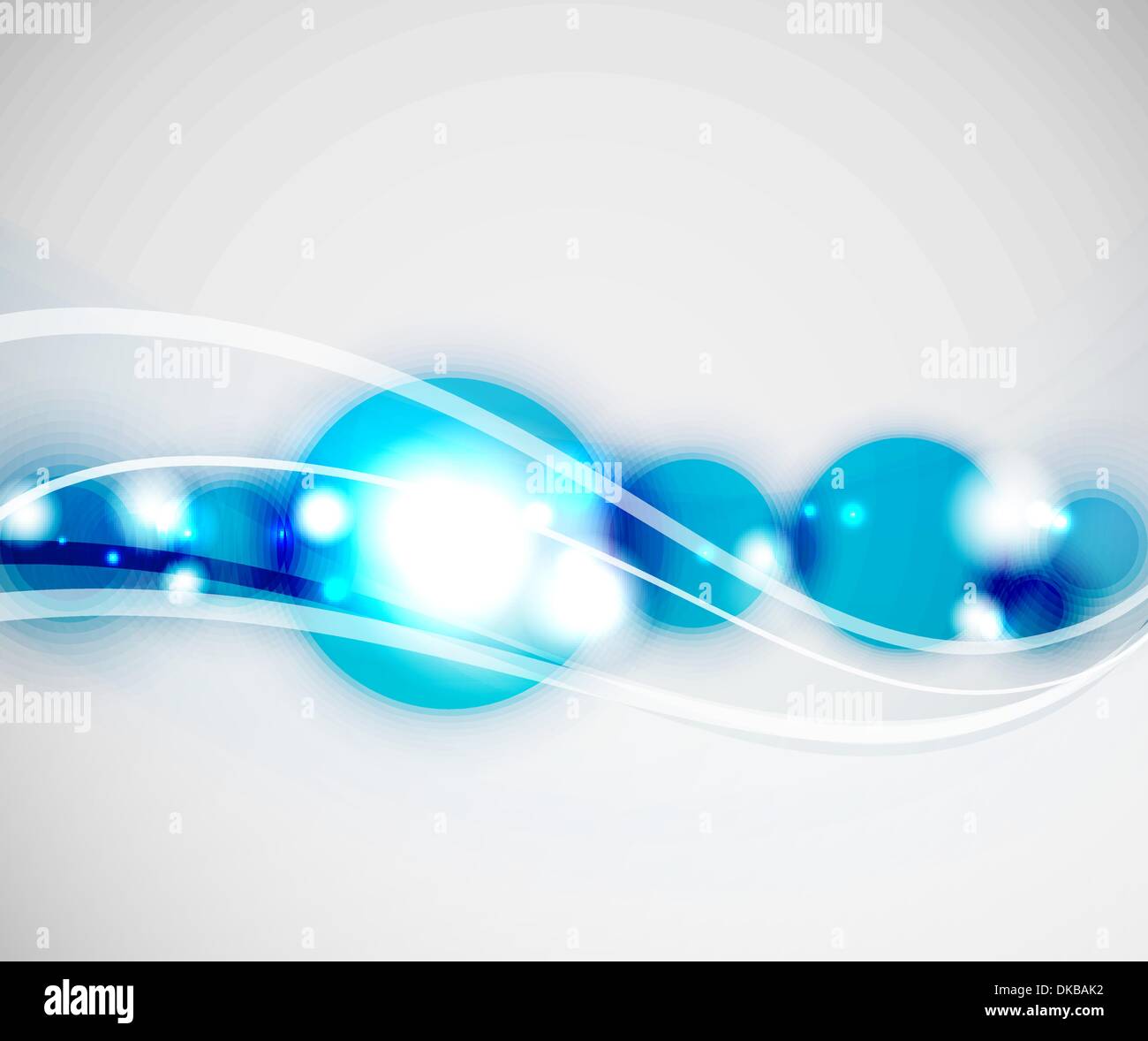 Abstract vector backround with blurred circles and shiny effects Stock Vector