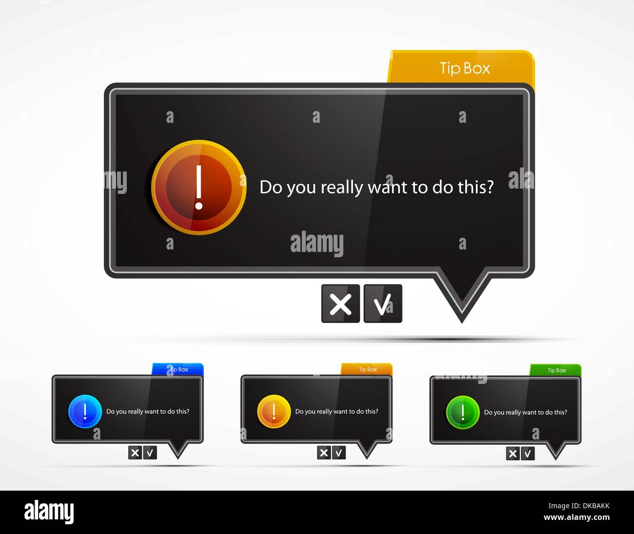 Tip Box Design Html Speech bubble promotional web tip boxes Stock Vector Image & Art - Alamy