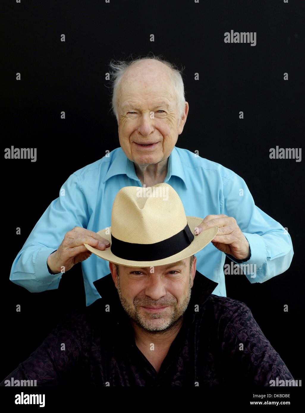 Simo Brok Simon Brook and his father Peter Brook posing at a photocall movie 'The ...