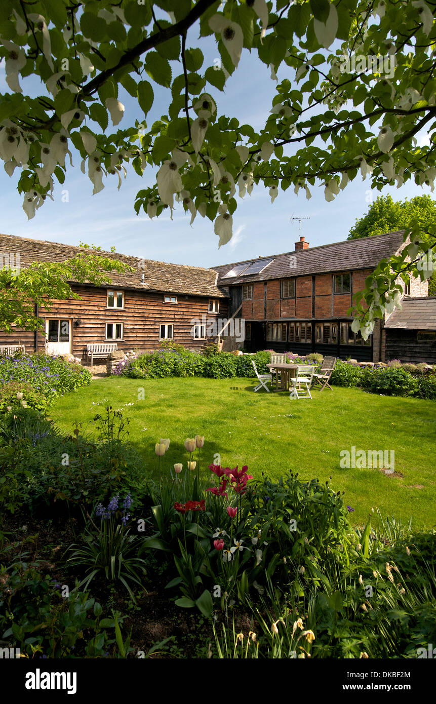 Barn conversions, Herefordshire, UK Stock Photo