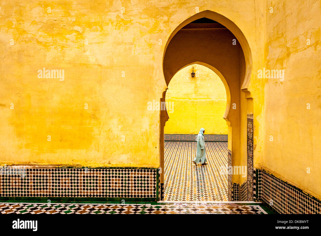 Mausoleum Of Moulay Ismail, Meknes, Morocco Stock Photo