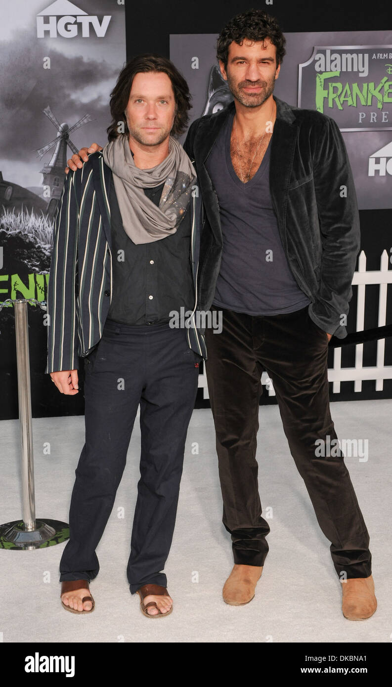 Rufus Wainwright and Jorn Weisbrodt Disney's 'Frankenweenie' premiere